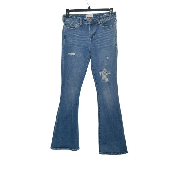 Dear John Denim - Dear John Womens Rosa Flare Distressed Denim Jeans Size 28